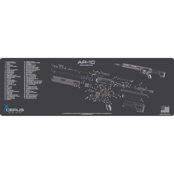 AR10 SCHEMATIC RIFLE CHARCOAL GRAY