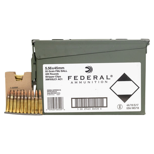5.56MM 55GR FMJ-BT 420/BX LOOSE MA1 CAN