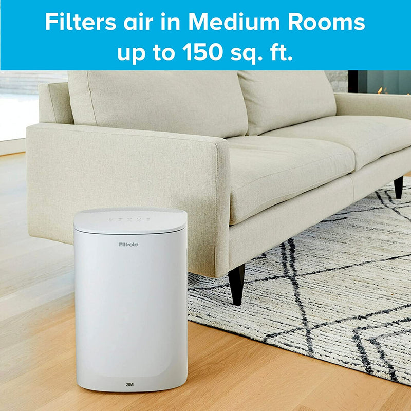 Filtrete Room Air Purifier 3-Speed for Small Rooms, Captures 99.97% of particles