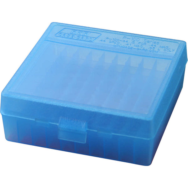 P100 XLG HNDGN AMMO BOX 100RD - CLR BLUE