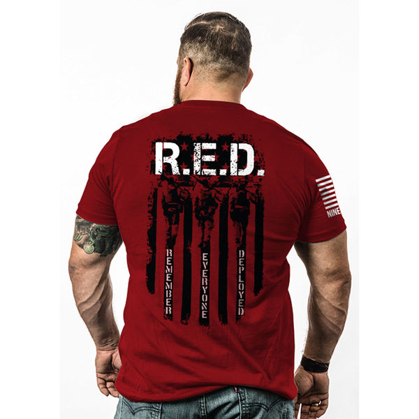 REMEMBER EVERYONE DEPLOYED TSHIRT RED L