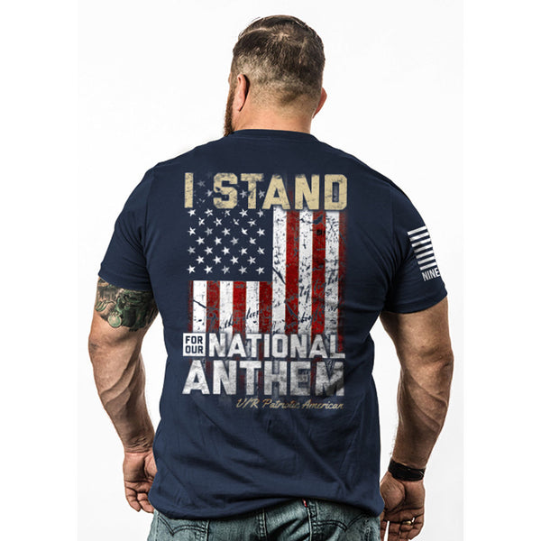 I STAND T-SHIRT NAVY S