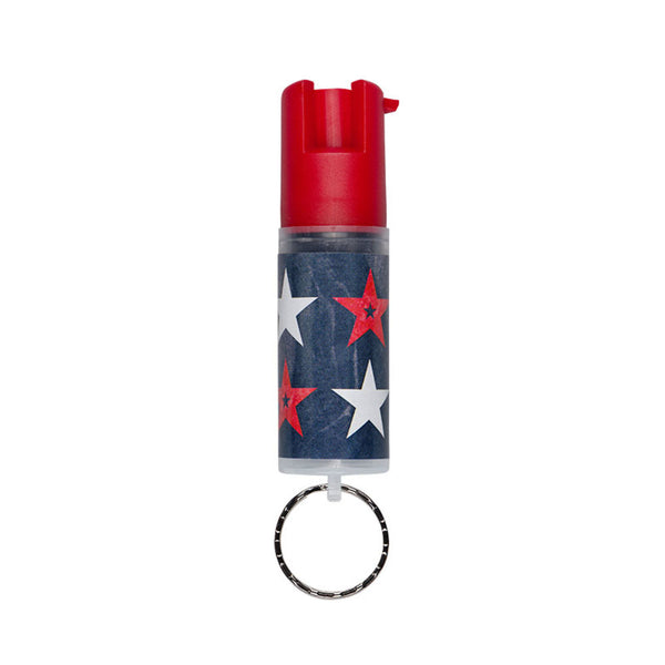 PATRIOTIC KEY RING IN SMALL CLAM