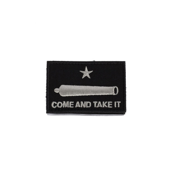 COME AND TAKE IT CANNON BLACK PATCH
