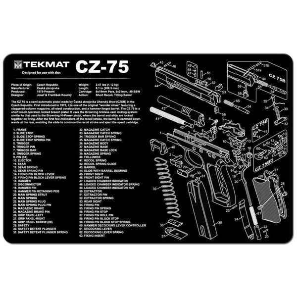 TEKMAT CZ-75 - 11X17IN