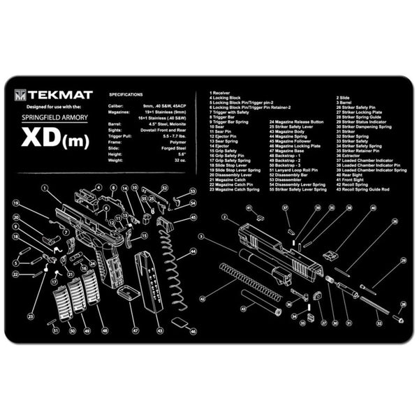 TEKMAT SPRINGFIELD XDM - 11X17IN