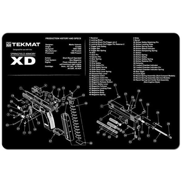 TEKMAT SPRINGFIELD XD - 11X17IN