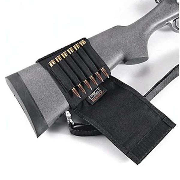 BLK RIFLE STOCK SHELL HOLDER W/FLAP