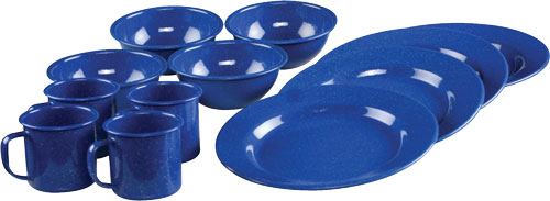 COLEMAN BLUE ENAMELWARE DINING
