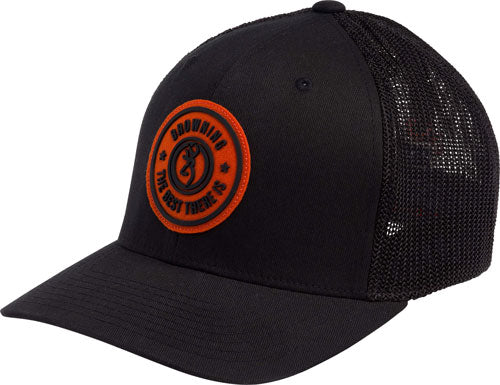BROWNING CAP DUSTED LOGO BLACK