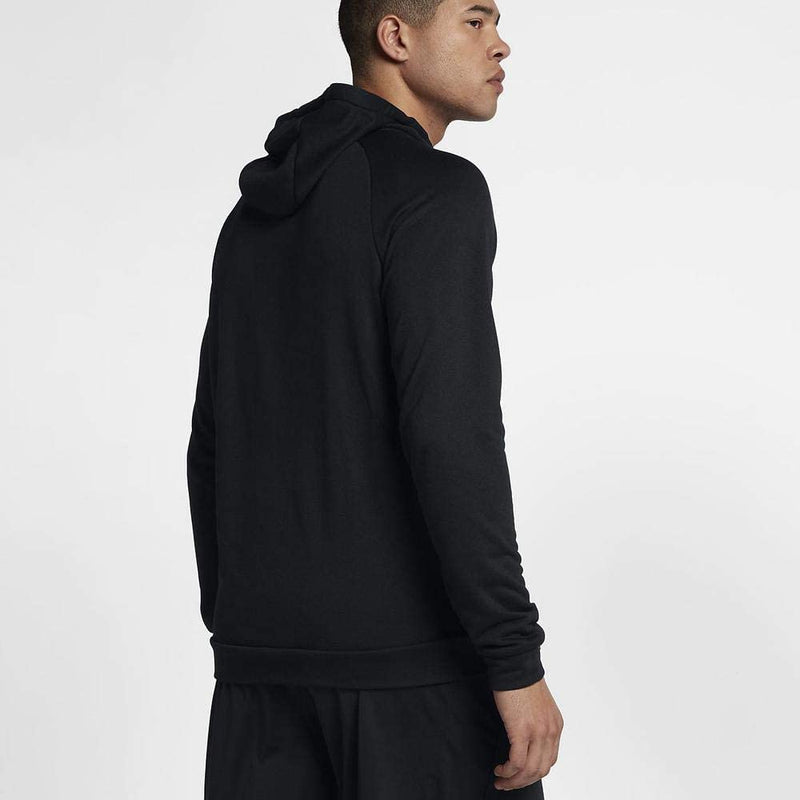 NIKE Men's Dry Pullover Swoosh Hoodie, Black/White