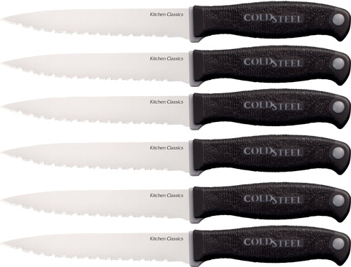 COLD STEEL SIX STEAK KNIFE SET