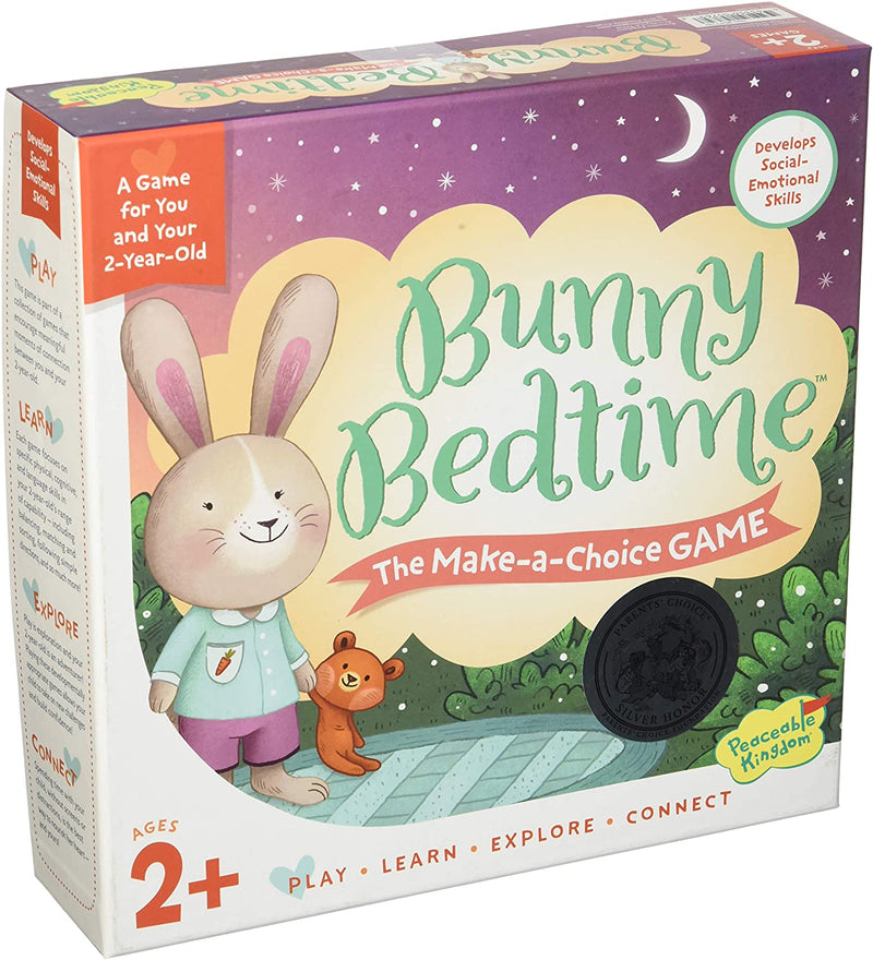 Peaceable Kingdom Bunny Bedtime The Make a Choice Game for You and Your 2 Year Old