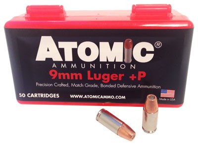 ATOMIC AMMO 9MM LUGER +P
