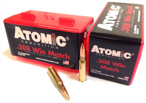 ATOMIC AMMO 308 WIN 175GR