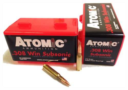 ATOMIC 308WIN SUBSONIC 175GR