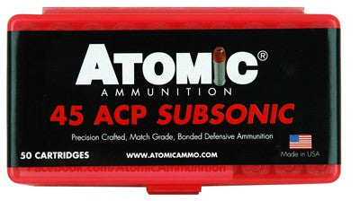 ATOMIC .45ACP SUBSONIC 250GR