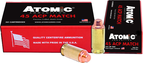 ATOMIC .45ACP MATCH 185GR LEAD