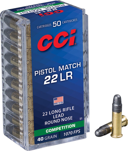 CCI PISTOL MATCH .22LR 1070FPS