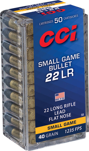 CCI AMMO SGB 22LR 1235FPS 40GR