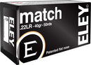 ELEY AMMO MATCH .22LR