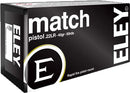 ELEY AMMO MATCH PISTOL .22LR