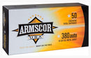 ARMSCOR AMMO 380ACP 95GR FMJ