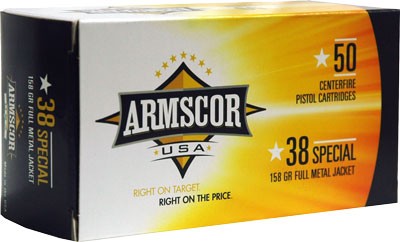ARMSCOR .38SPCL 158GR FMJ
