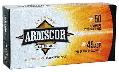 ARMSCOR AMMO .45ACP 230GR FMJ