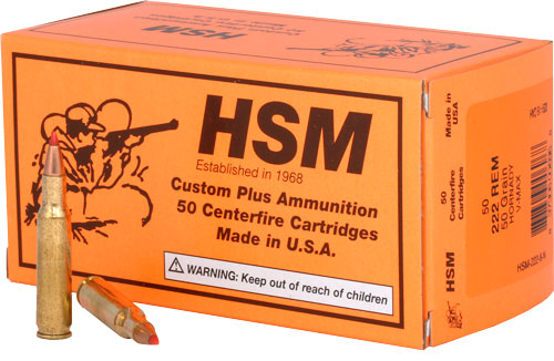 HSM AMMO .222 REMINGTON 50GR