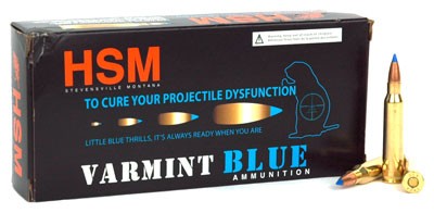 HSM AMMO 223 55GR BLUE TIP