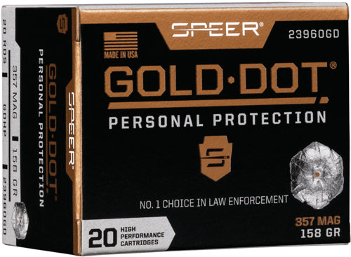 SPEER AMMO GOLD DOT .357MAGNUM