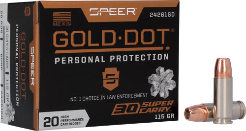 SPEER AMMO GOLD DOT 30 SUPER