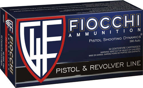 FIOCCHI AMMO .380ACP 95GR FMJ