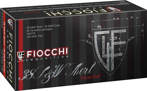 FIOCCHI AMMO .38S&W SHORT