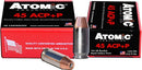 ATOMIC AMMO .45ACP +P