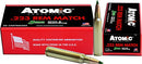 ATOMIC .223 REM 77GR MATCH