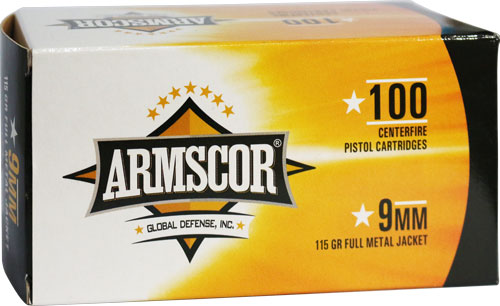 ARMSCOR AMMO 9MM LUGER 115GR