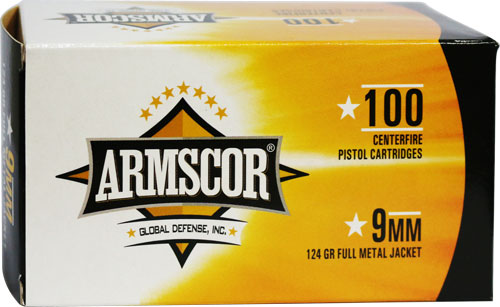 ARMSCOR AMMO 9MM LUGER 125GR