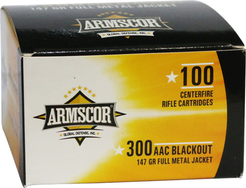 ARMSCOR AMMO .300AAC 147GR FMJ