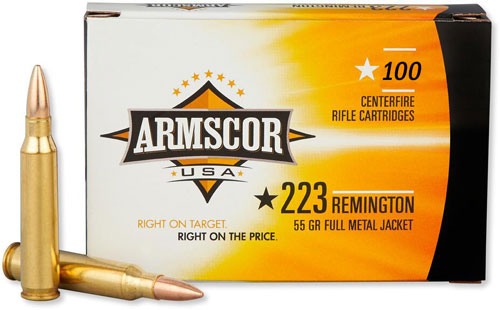 ARMSCOR AMMO 223 55GR FMJ