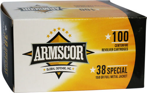 ARMSCOR .38SPL 158GR FMJ