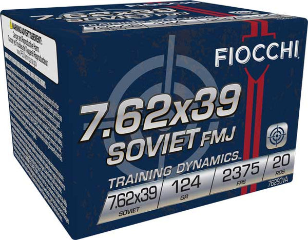 FIOCCHI AMMO 7.62X39 124GR