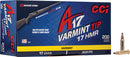 CCI AMMO VARMINT TIP .17HMR