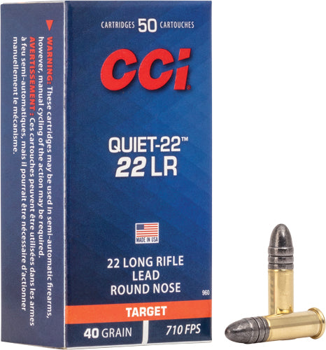CCI AMMO QUIET 22LR 710FPS