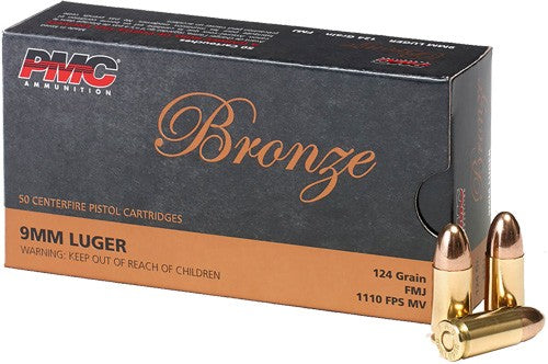 PMC AMMO 9MM LUGER 124GR. FMJ