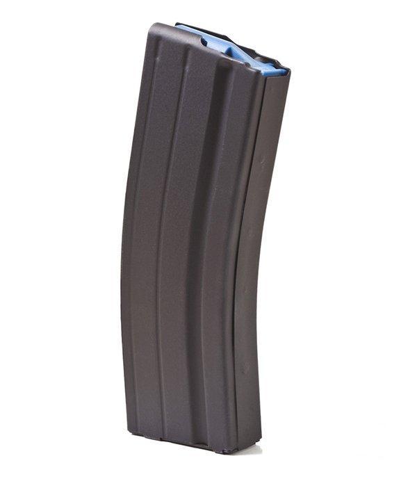 ASC AR15 MAGAZINE 6.5 BLK STS W/BLUE FOLLOWER 25/RD