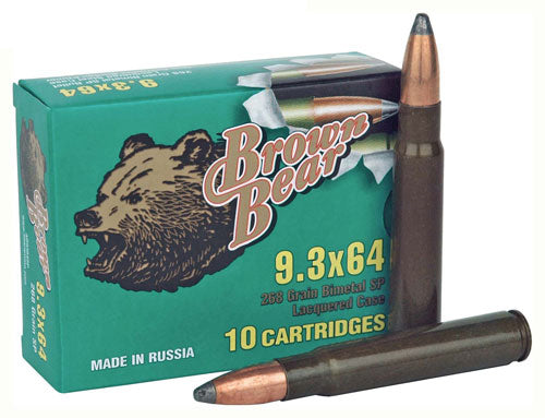 BROWN BEAR 9.3x64 268GR JSP