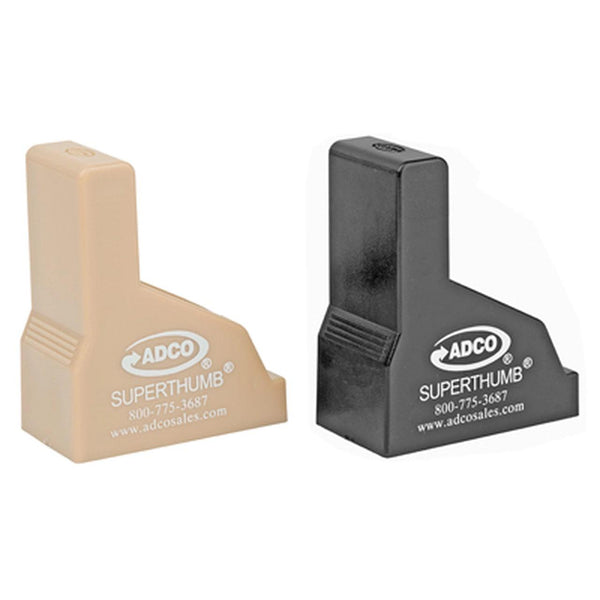 Adco Pair of Super Thumb1 (1-black & 1-tan) Mag Loaders