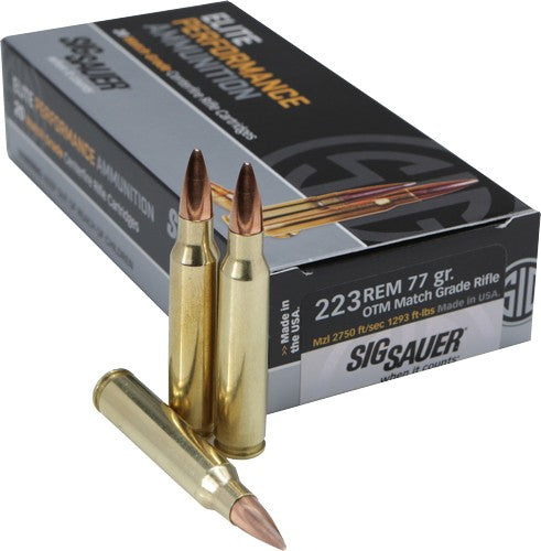 SIG AMMO 223REM 77GR OPEN TIP